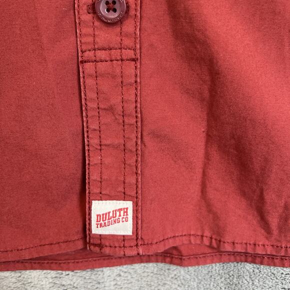 Duluth Trading Shirt Men 2XLT Rust Canyoneer Long Sleeve Organic Cotton Outdoor - Picture 5 of 12